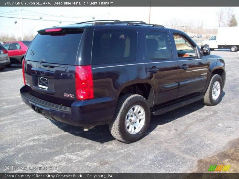 Deep Blue Metallic / Light Titanium 2007 GMC Yukon SLE 4x4