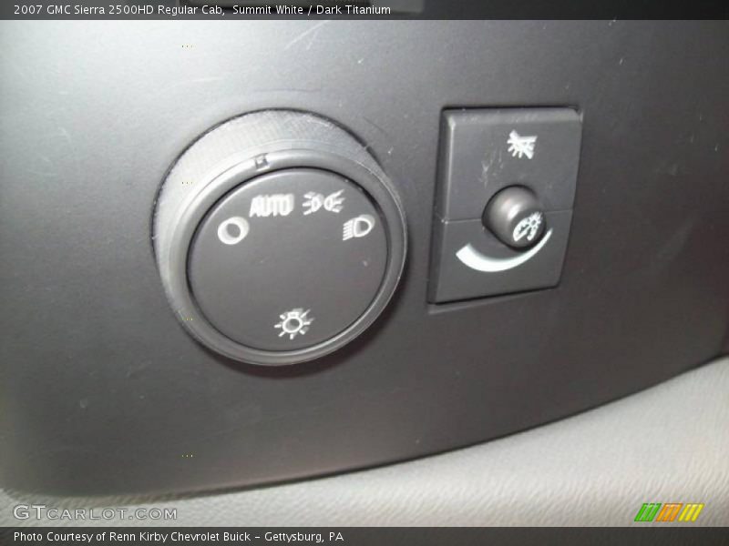Summit White / Dark Titanium 2007 GMC Sierra 2500HD Regular Cab