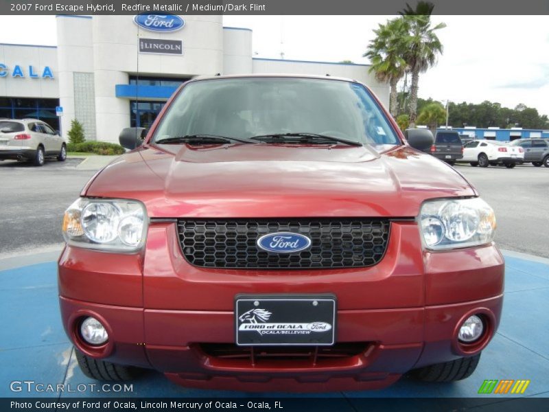 Redfire Metallic / Medium/Dark Flint 2007 Ford Escape Hybrid