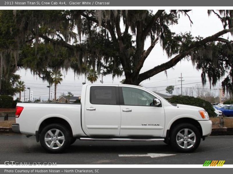 Glacier White / Charcoal 2013 Nissan Titan SL Crew Cab 4x4