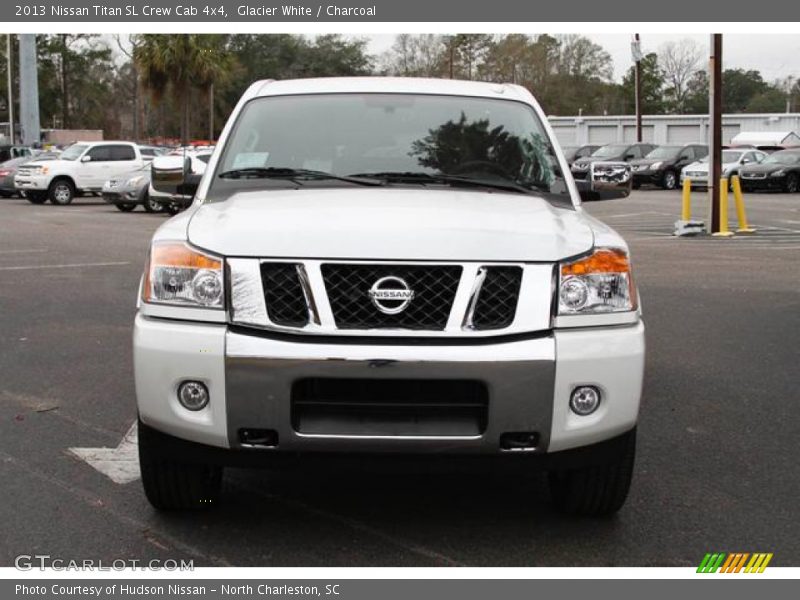 Glacier White / Charcoal 2013 Nissan Titan SL Crew Cab 4x4