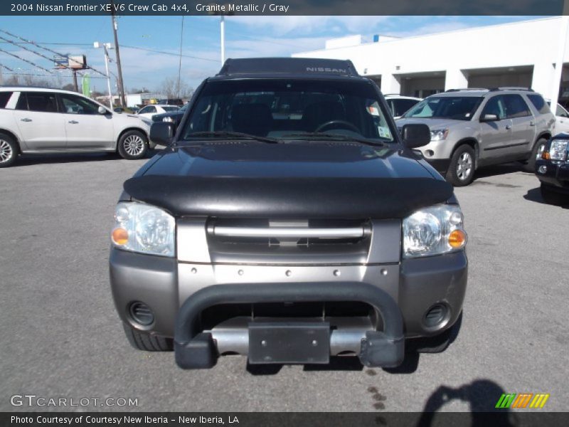 Granite Metallic / Gray 2004 Nissan Frontier XE V6 Crew Cab 4x4