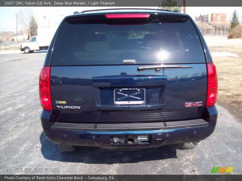 Deep Blue Metallic / Light Titanium 2007 GMC Yukon SLE 4x4