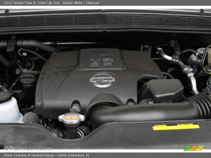 Glacier White / Charcoal 2013 Nissan Titan SL Crew Cab 4x4