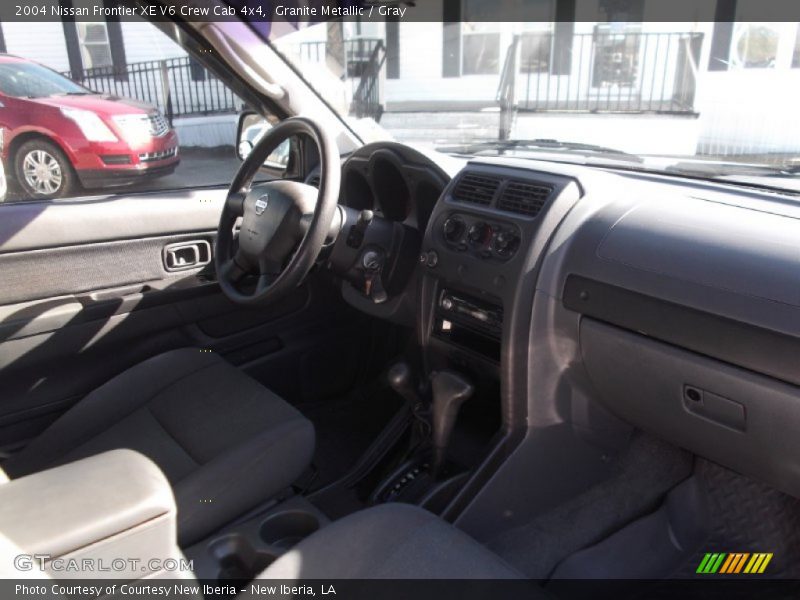 Granite Metallic / Gray 2004 Nissan Frontier XE V6 Crew Cab 4x4