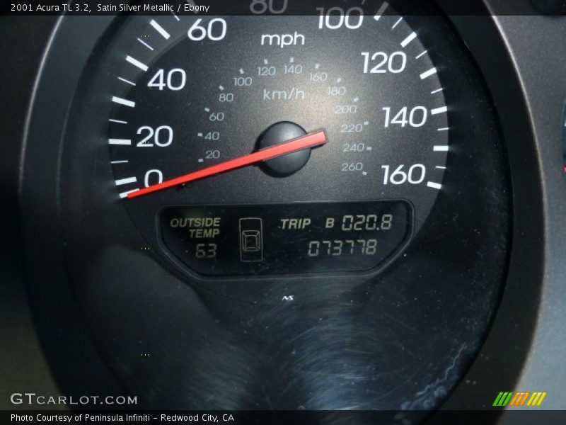 Satin Silver Metallic / Ebony 2001 Acura TL 3.2