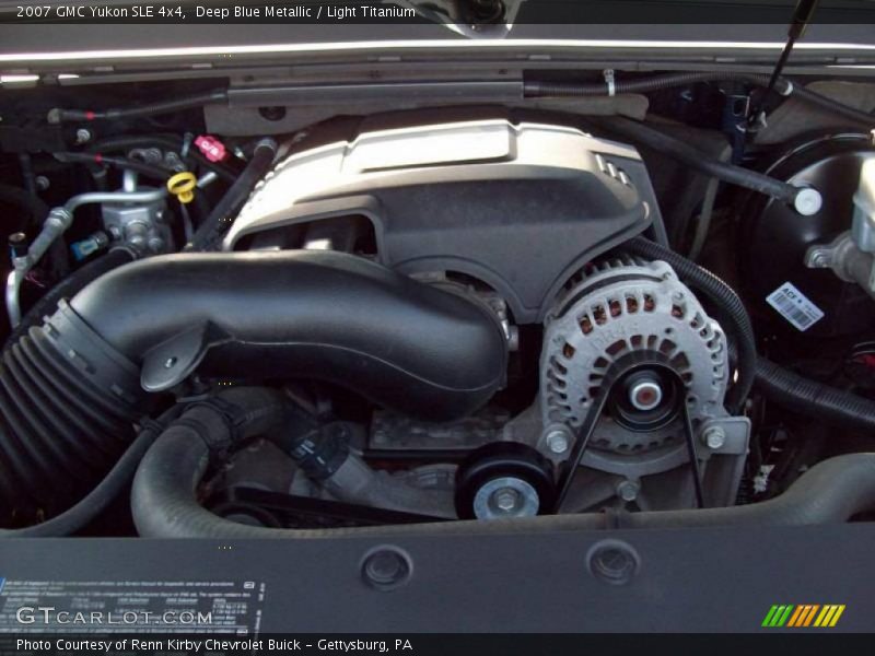 Deep Blue Metallic / Light Titanium 2007 GMC Yukon SLE 4x4