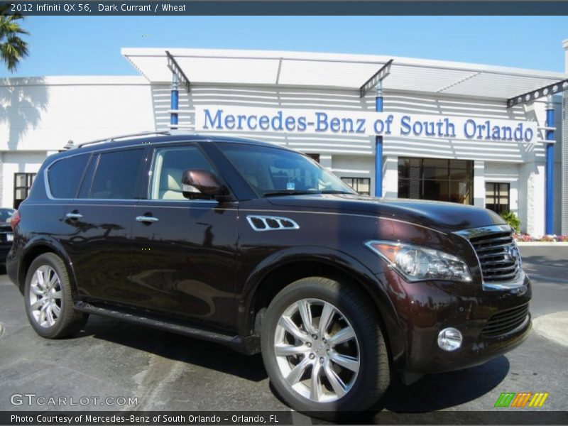Dark Currant / Wheat 2012 Infiniti QX 56