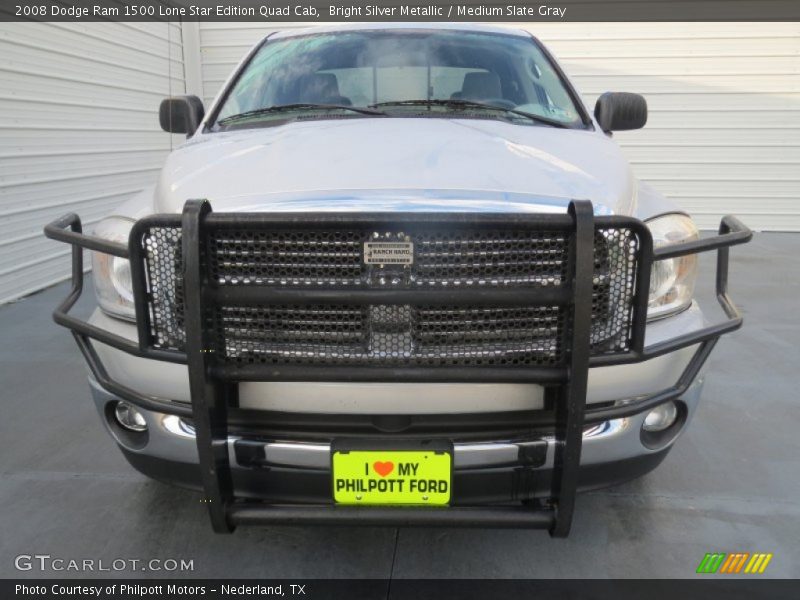 Bright Silver Metallic / Medium Slate Gray 2008 Dodge Ram 1500 Lone Star Edition Quad Cab