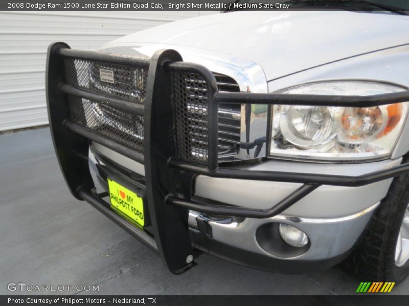 Bright Silver Metallic / Medium Slate Gray 2008 Dodge Ram 1500 Lone Star Edition Quad Cab