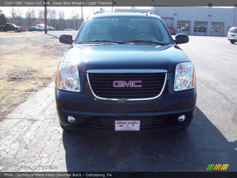 Deep Blue Metallic / Light Titanium 2007 GMC Yukon SLE 4x4