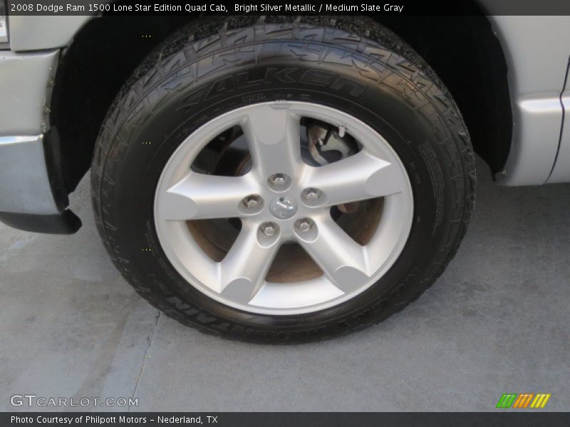 Bright Silver Metallic / Medium Slate Gray 2008 Dodge Ram 1500 Lone Star Edition Quad Cab