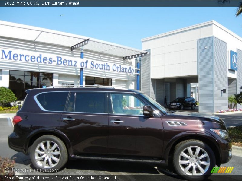 Dark Currant / Wheat 2012 Infiniti QX 56