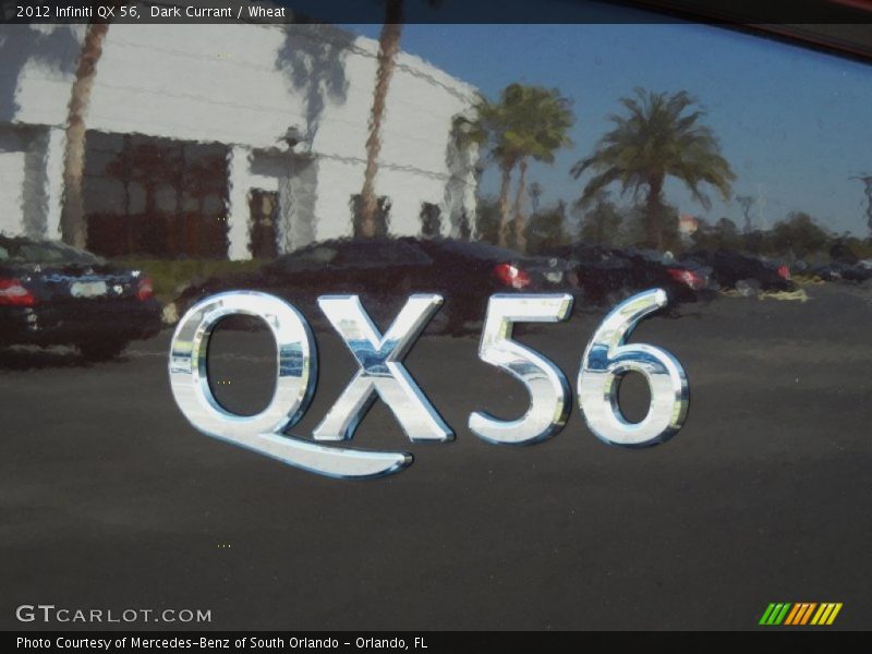Dark Currant / Wheat 2012 Infiniti QX 56
