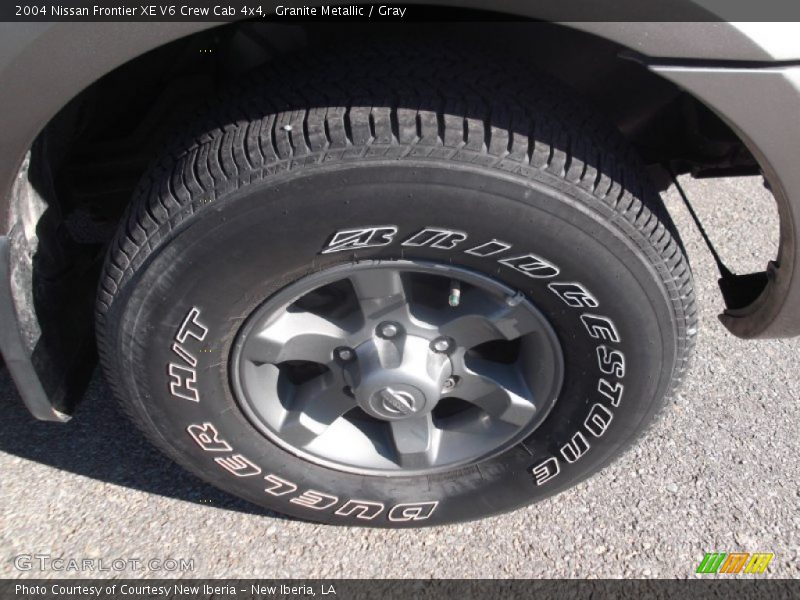 Granite Metallic / Gray 2004 Nissan Frontier XE V6 Crew Cab 4x4