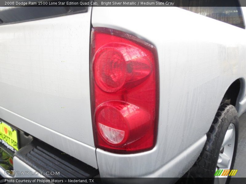 Bright Silver Metallic / Medium Slate Gray 2008 Dodge Ram 1500 Lone Star Edition Quad Cab