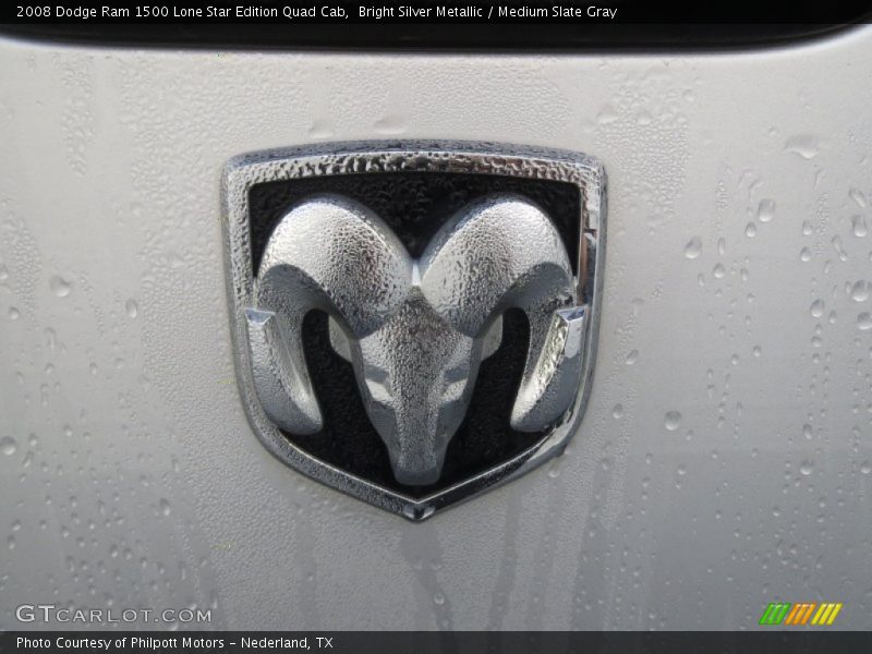 Bright Silver Metallic / Medium Slate Gray 2008 Dodge Ram 1500 Lone Star Edition Quad Cab