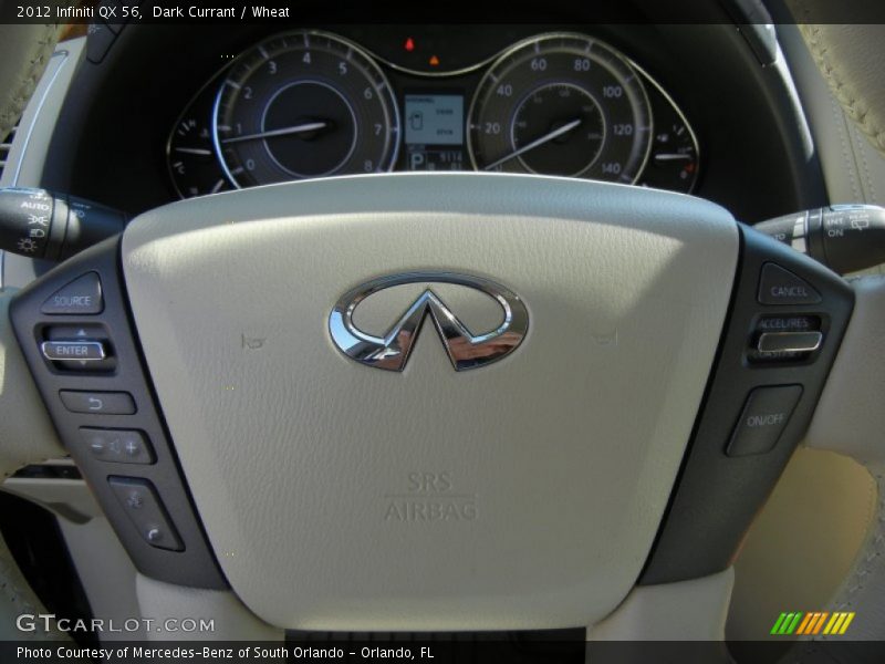 Dark Currant / Wheat 2012 Infiniti QX 56