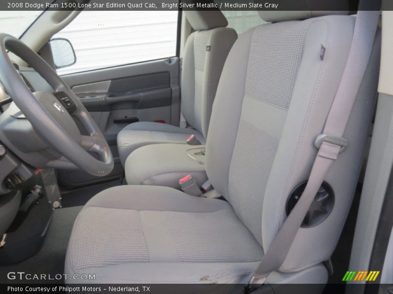 Bright Silver Metallic / Medium Slate Gray 2008 Dodge Ram 1500 Lone Star Edition Quad Cab