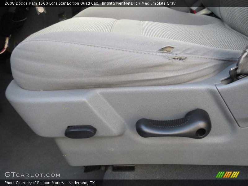 Bright Silver Metallic / Medium Slate Gray 2008 Dodge Ram 1500 Lone Star Edition Quad Cab