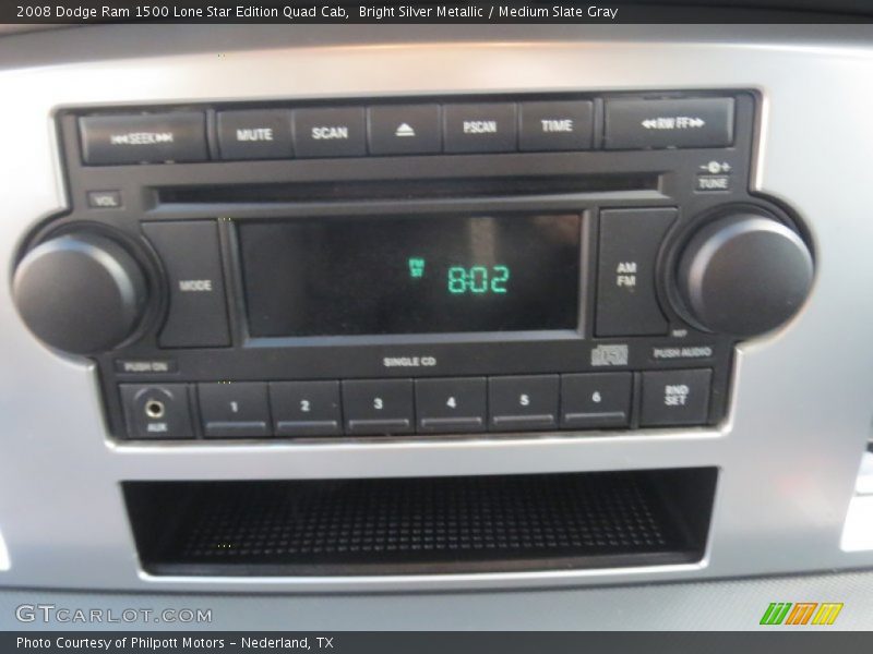 Bright Silver Metallic / Medium Slate Gray 2008 Dodge Ram 1500 Lone Star Edition Quad Cab