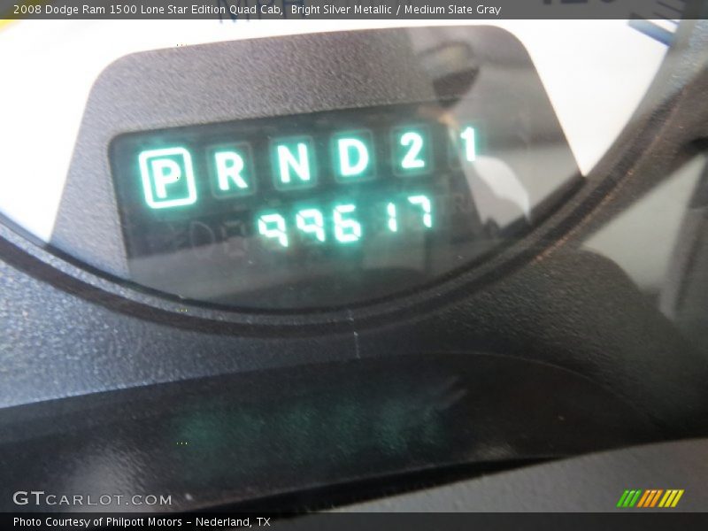 Bright Silver Metallic / Medium Slate Gray 2008 Dodge Ram 1500 Lone Star Edition Quad Cab