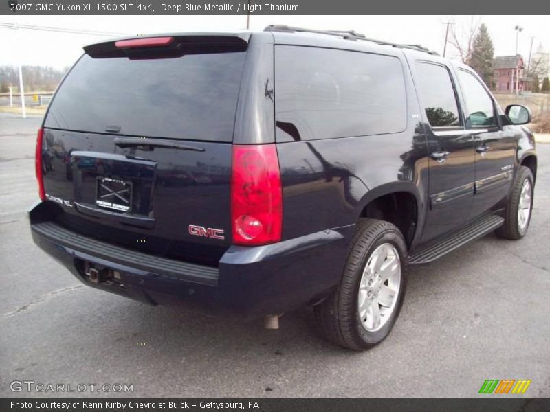 Deep Blue Metallic / Light Titanium 2007 GMC Yukon XL 1500 SLT 4x4