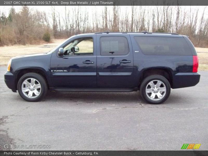 Deep Blue Metallic / Light Titanium 2007 GMC Yukon XL 1500 SLT 4x4