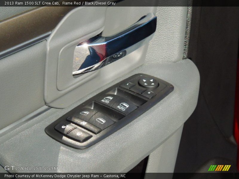 Flame Red / Black/Diesel Gray 2013 Ram 1500 SLT Crew Cab