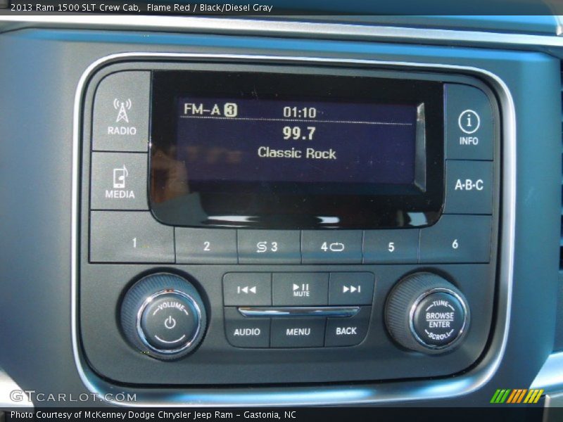 Flame Red / Black/Diesel Gray 2013 Ram 1500 SLT Crew Cab