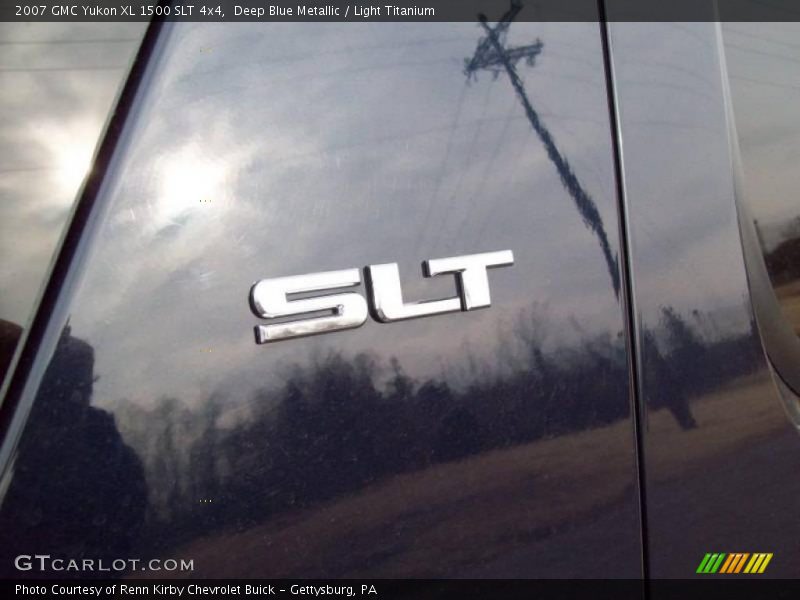 Deep Blue Metallic / Light Titanium 2007 GMC Yukon XL 1500 SLT 4x4