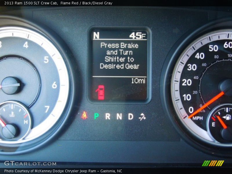 Flame Red / Black/Diesel Gray 2013 Ram 1500 SLT Crew Cab