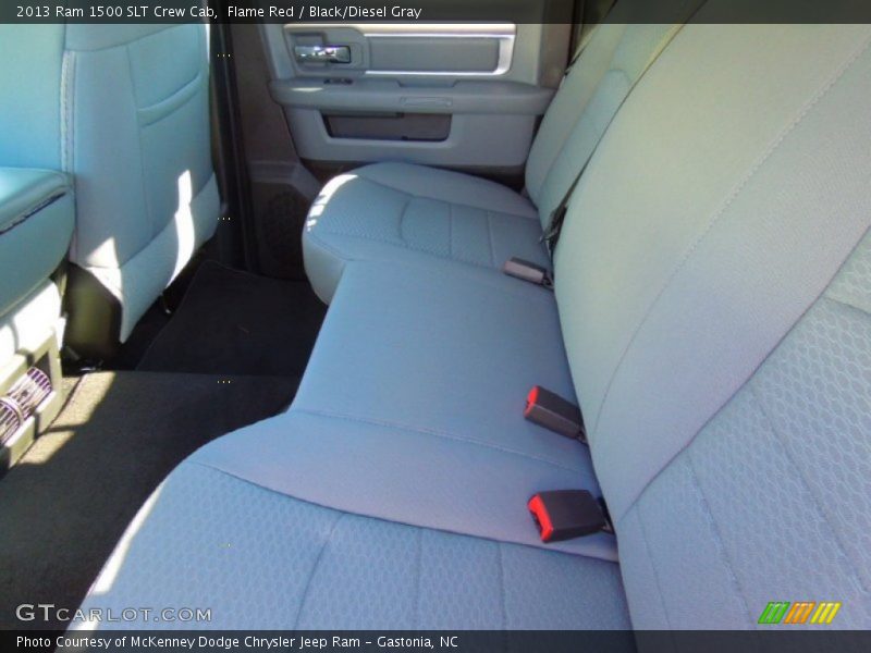 Flame Red / Black/Diesel Gray 2013 Ram 1500 SLT Crew Cab