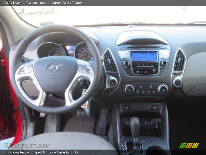 Dashboard of 2013 Tucson Limited