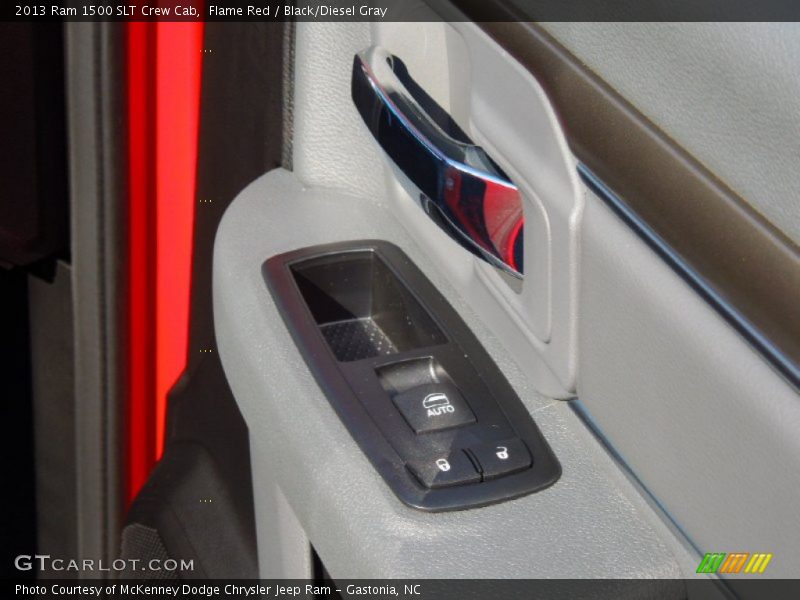 Flame Red / Black/Diesel Gray 2013 Ram 1500 SLT Crew Cab