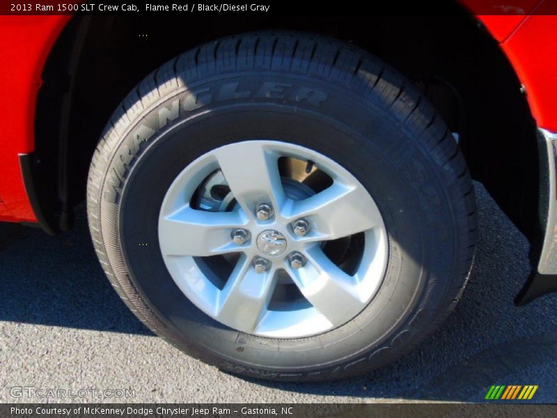 Flame Red / Black/Diesel Gray 2013 Ram 1500 SLT Crew Cab