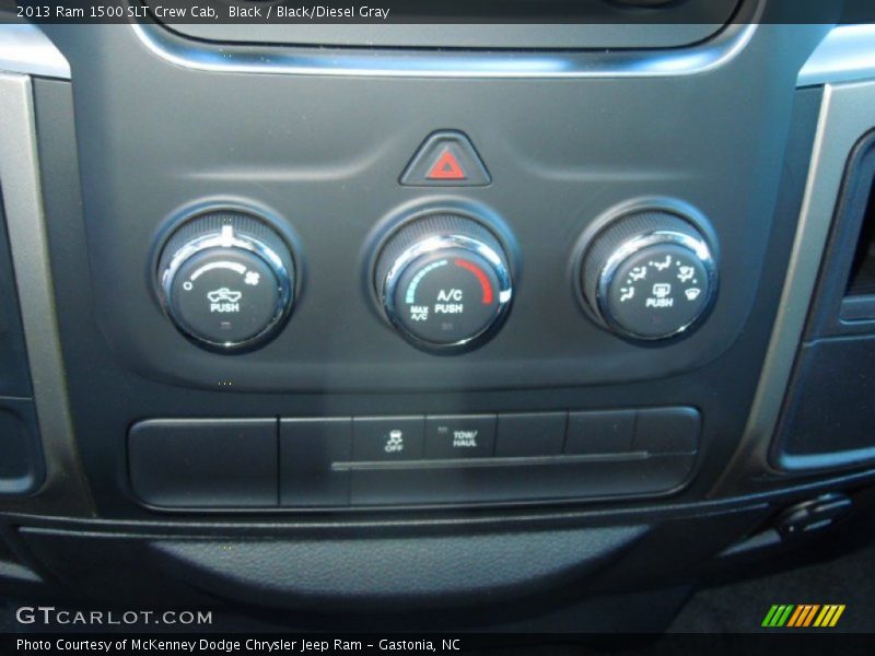Black / Black/Diesel Gray 2013 Ram 1500 SLT Crew Cab