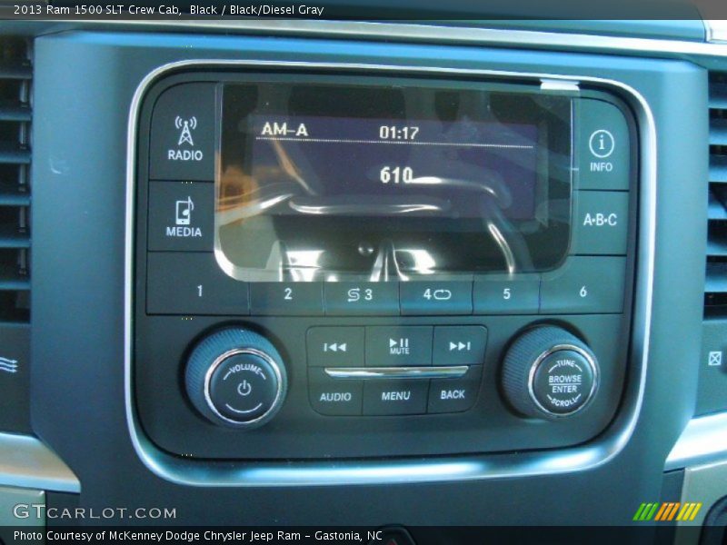 Black / Black/Diesel Gray 2013 Ram 1500 SLT Crew Cab