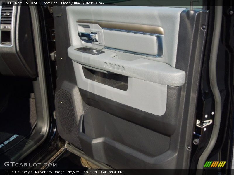 Black / Black/Diesel Gray 2013 Ram 1500 SLT Crew Cab