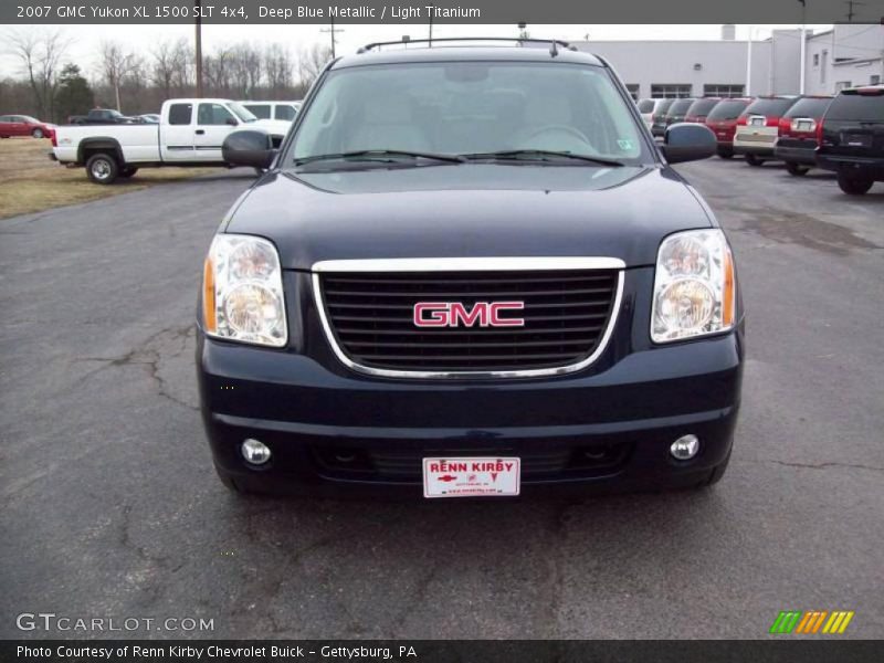 Deep Blue Metallic / Light Titanium 2007 GMC Yukon XL 1500 SLT 4x4
