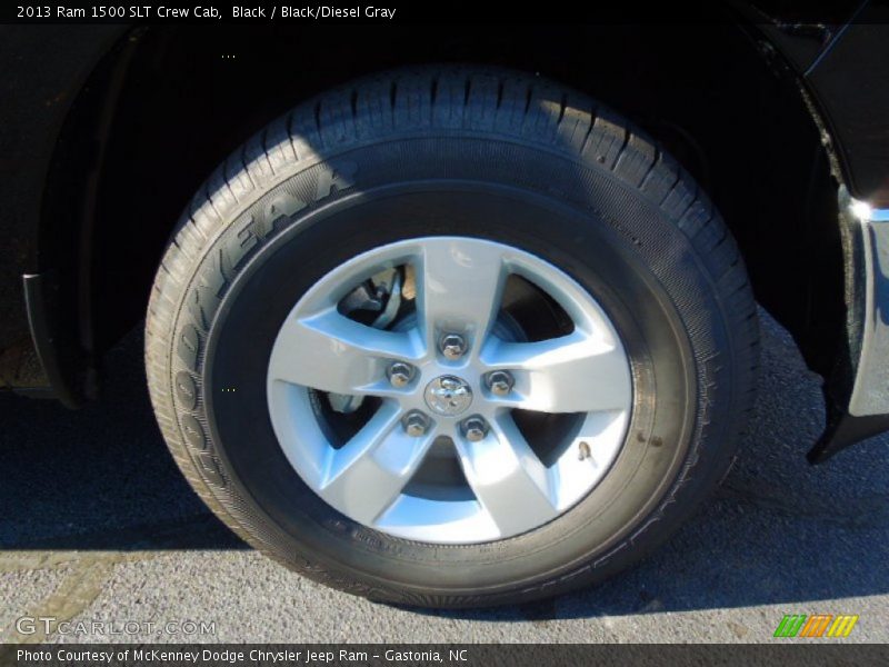 Black / Black/Diesel Gray 2013 Ram 1500 SLT Crew Cab