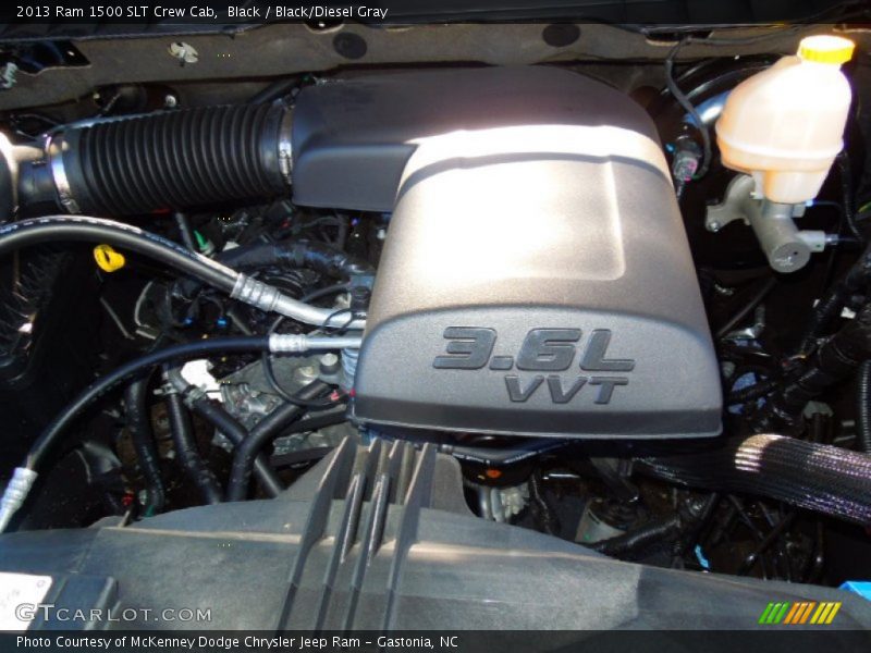 Black / Black/Diesel Gray 2013 Ram 1500 SLT Crew Cab