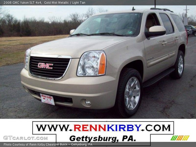 Gold Mist Metallic / Light Tan 2008 GMC Yukon SLT 4x4