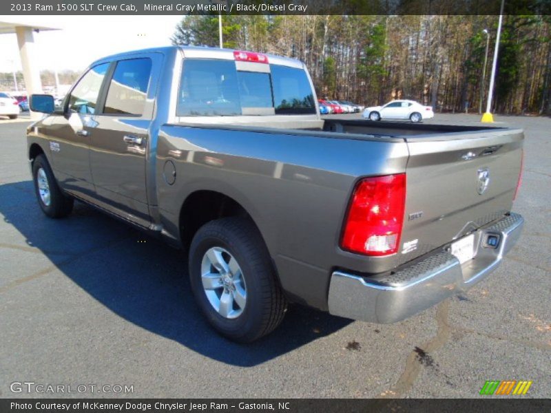 Mineral Gray Metallic / Black/Diesel Gray 2013 Ram 1500 SLT Crew Cab
