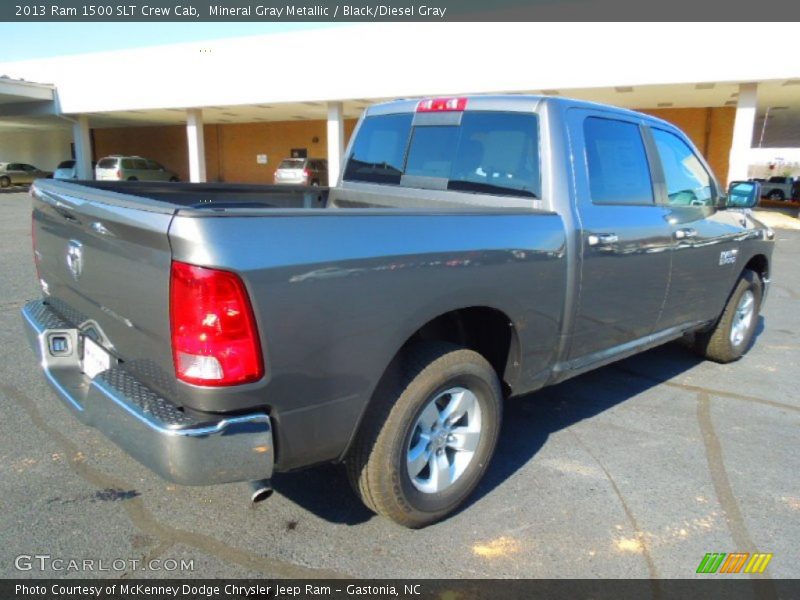Mineral Gray Metallic / Black/Diesel Gray 2013 Ram 1500 SLT Crew Cab