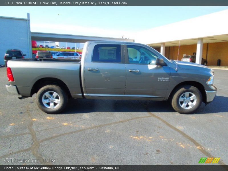 Mineral Gray Metallic / Black/Diesel Gray 2013 Ram 1500 SLT Crew Cab