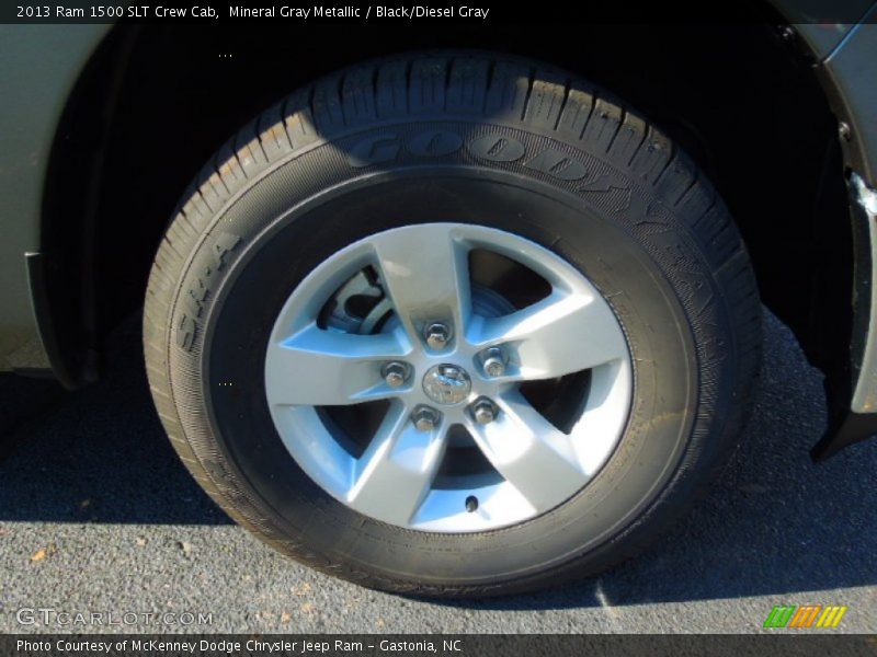 Mineral Gray Metallic / Black/Diesel Gray 2013 Ram 1500 SLT Crew Cab