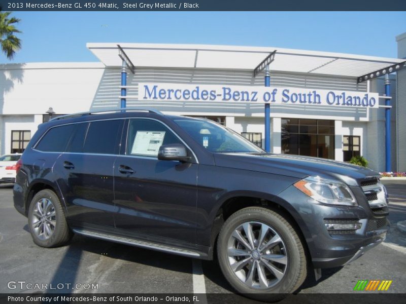 Steel Grey Metallic / Black 2013 Mercedes-Benz GL 450 4Matic