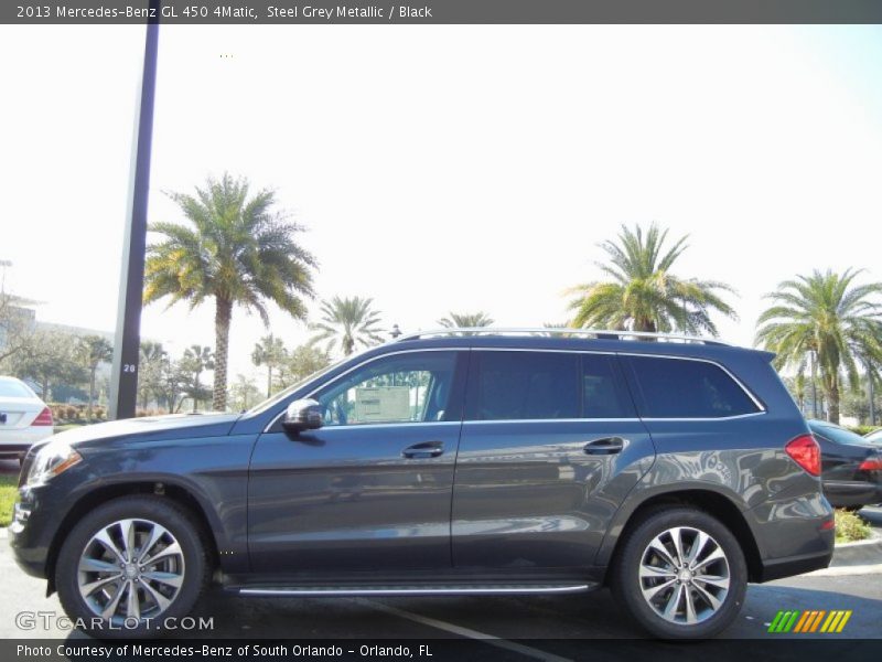 Steel Grey Metallic / Black 2013 Mercedes-Benz GL 450 4Matic