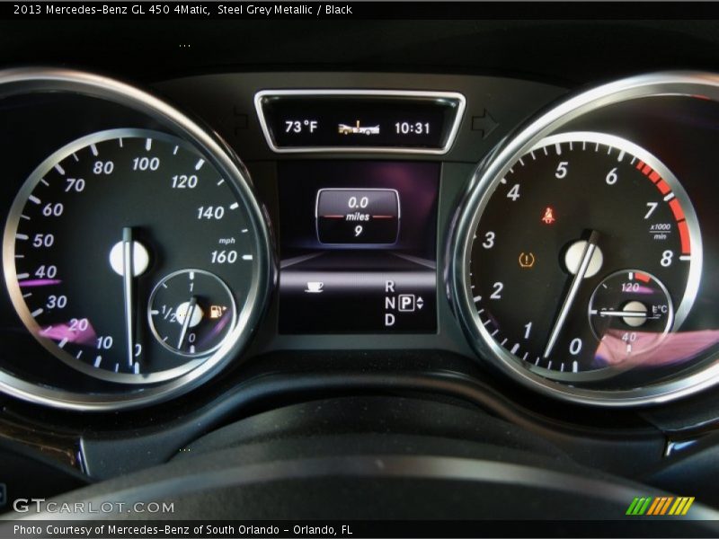 Steel Grey Metallic / Black 2013 Mercedes-Benz GL 450 4Matic